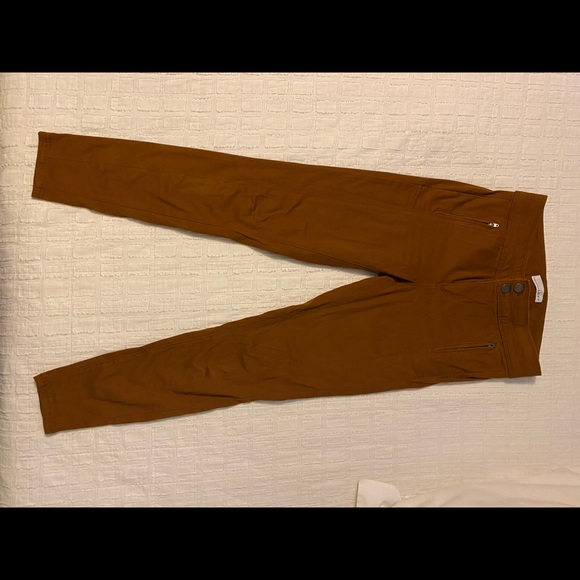 Loft size 4/27 legging pants tan/orange - Picture 6 of 7